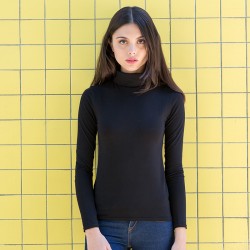 Plain top Women's feel good roll neck SF 165 GSM